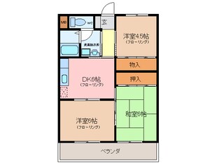 宇治山田駅 徒歩15分 3階の物件間取画像